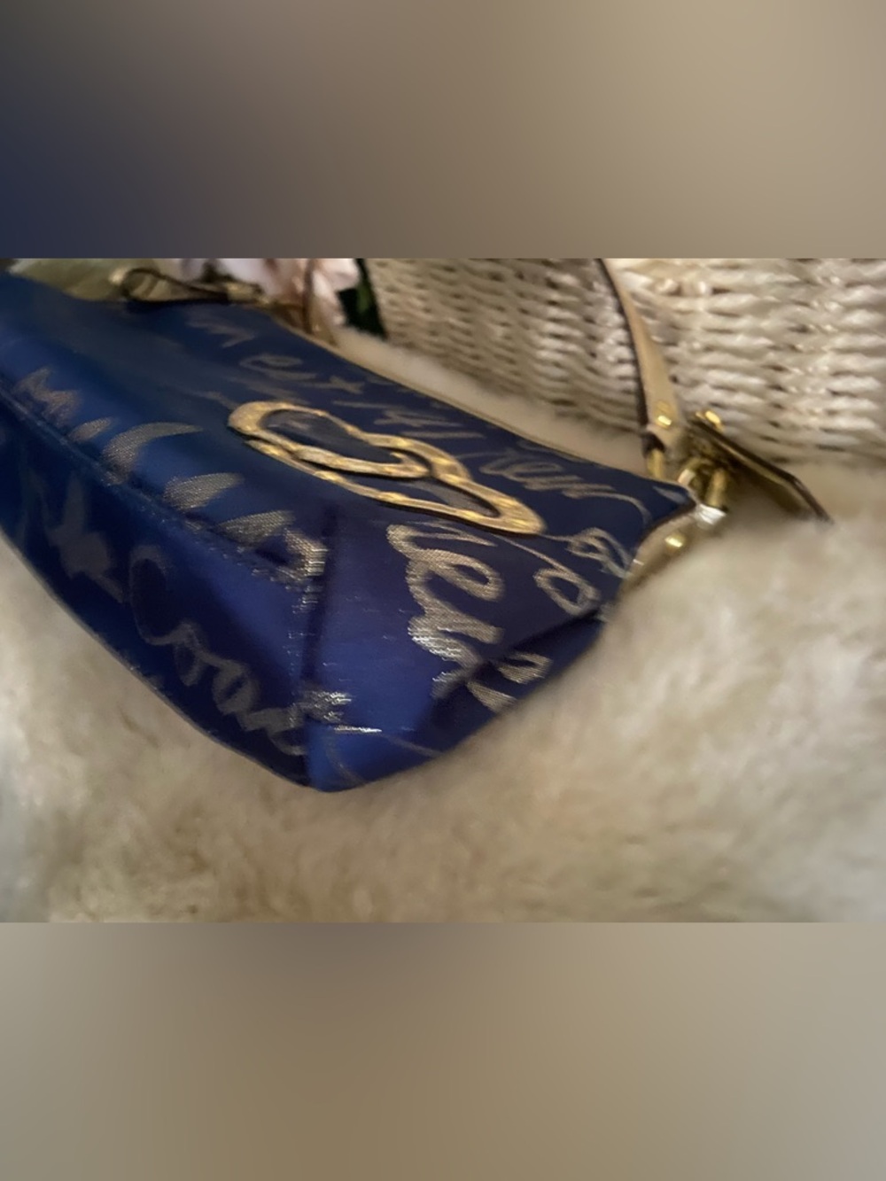 COACH Poppy New York Script Lurex Convertable Bag. Limited Edition ⚜️ VTG Y2K - Picture 7 of 11